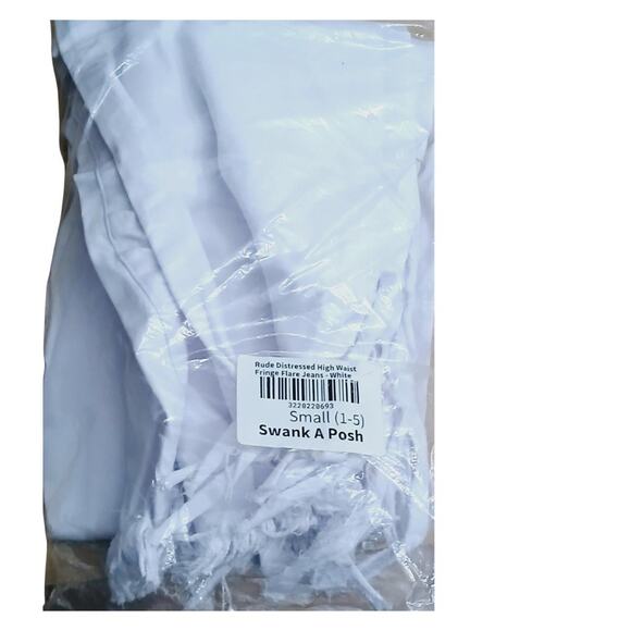 Ladies Swank A Posh Ripped Distressed white Jeans - Picture 6 of 7